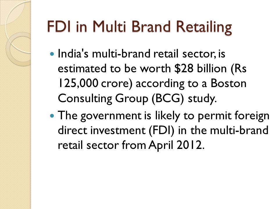 Is Foreign Direct Investment (FDI) in retail sector good for India?